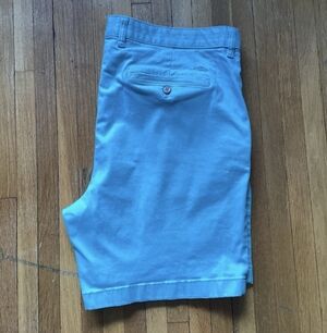 Tommy Bahama Men's Size 40 Turquoise Blue Flat-Front Chino Shorts,Cotton,MINT